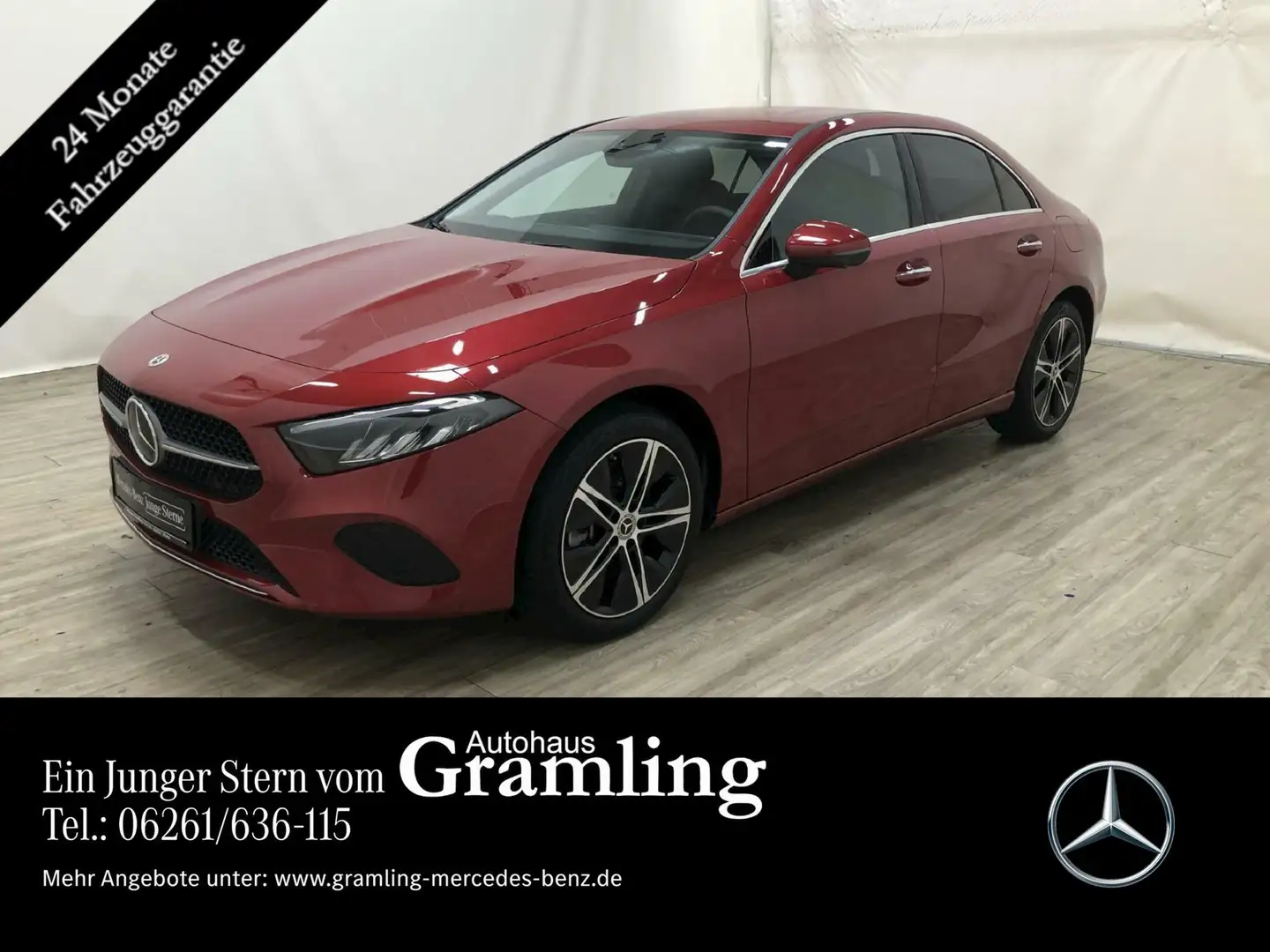 Mercedes-Benz A 250 e Limousine Progressive AHK*Distr*360°*LED Piros - 1