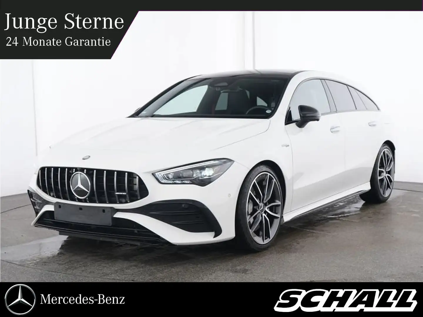 Mercedes-Benz Mercedes-AMG CLA 35 4M SB NIGHT+PANO+DIS+AHK+HUD Weiß - 1