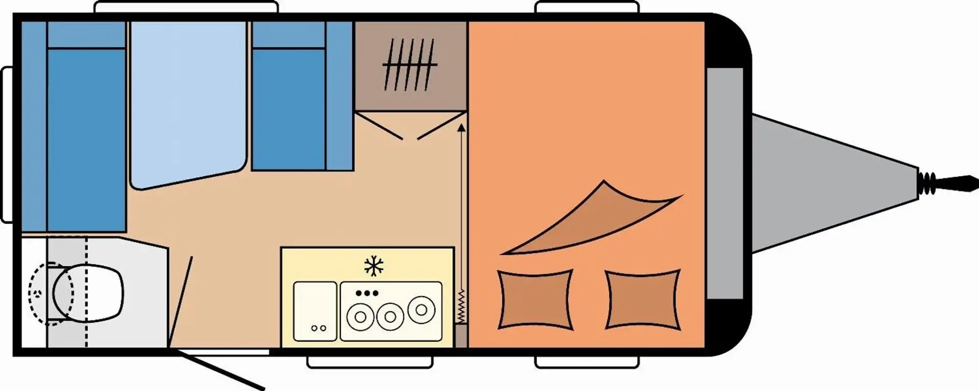 Hobby OnTour 390 SF Modell 2026 Weiß - 2