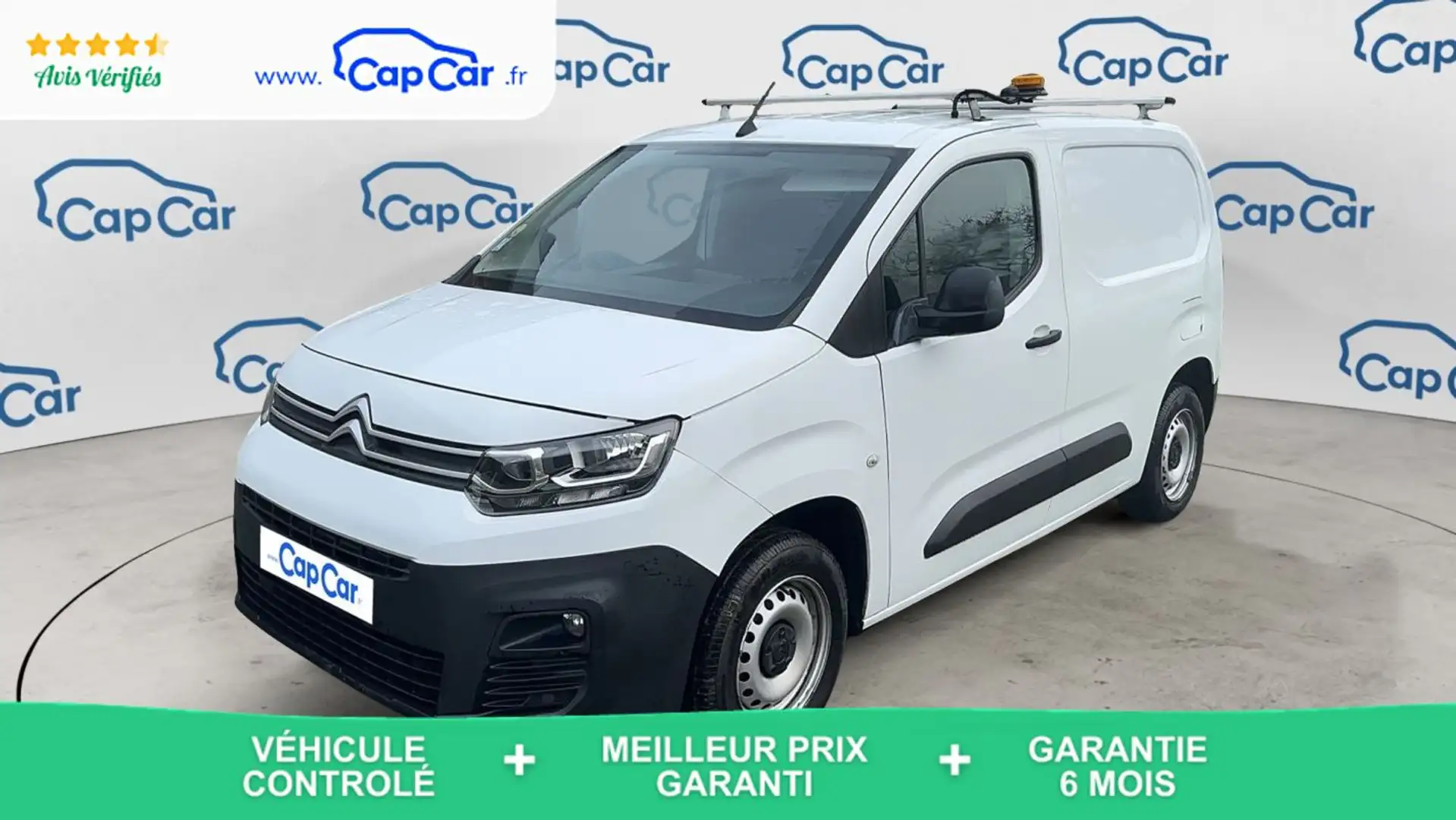 Citroen Berlingo Fourgon 1.5 BlueHDi 100 Club Blanc - 1