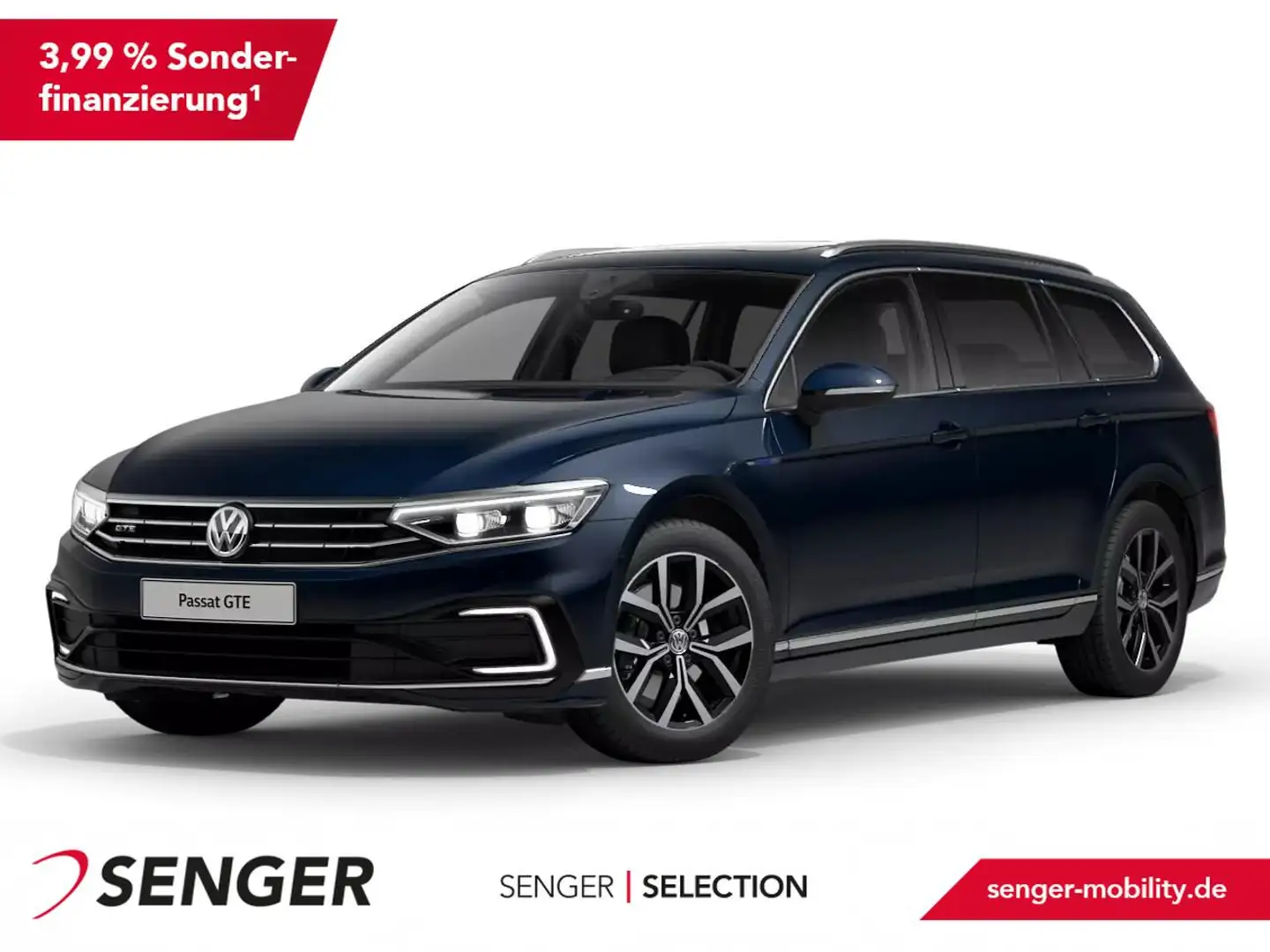 Volkswagen Passat Variant 1.4 TSI GTE Nav Pano Matrix AHK DCC Blauw - 1