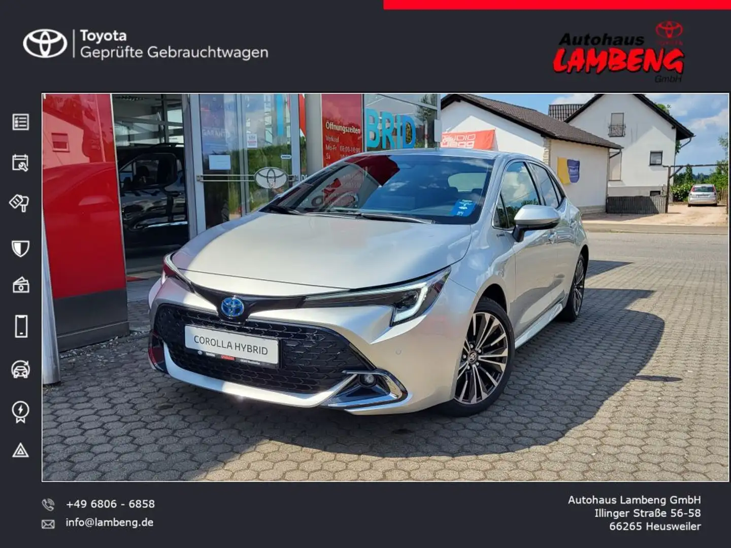 Toyota Corolla 1.8 Hybrid Team Deutschland Silber - 1