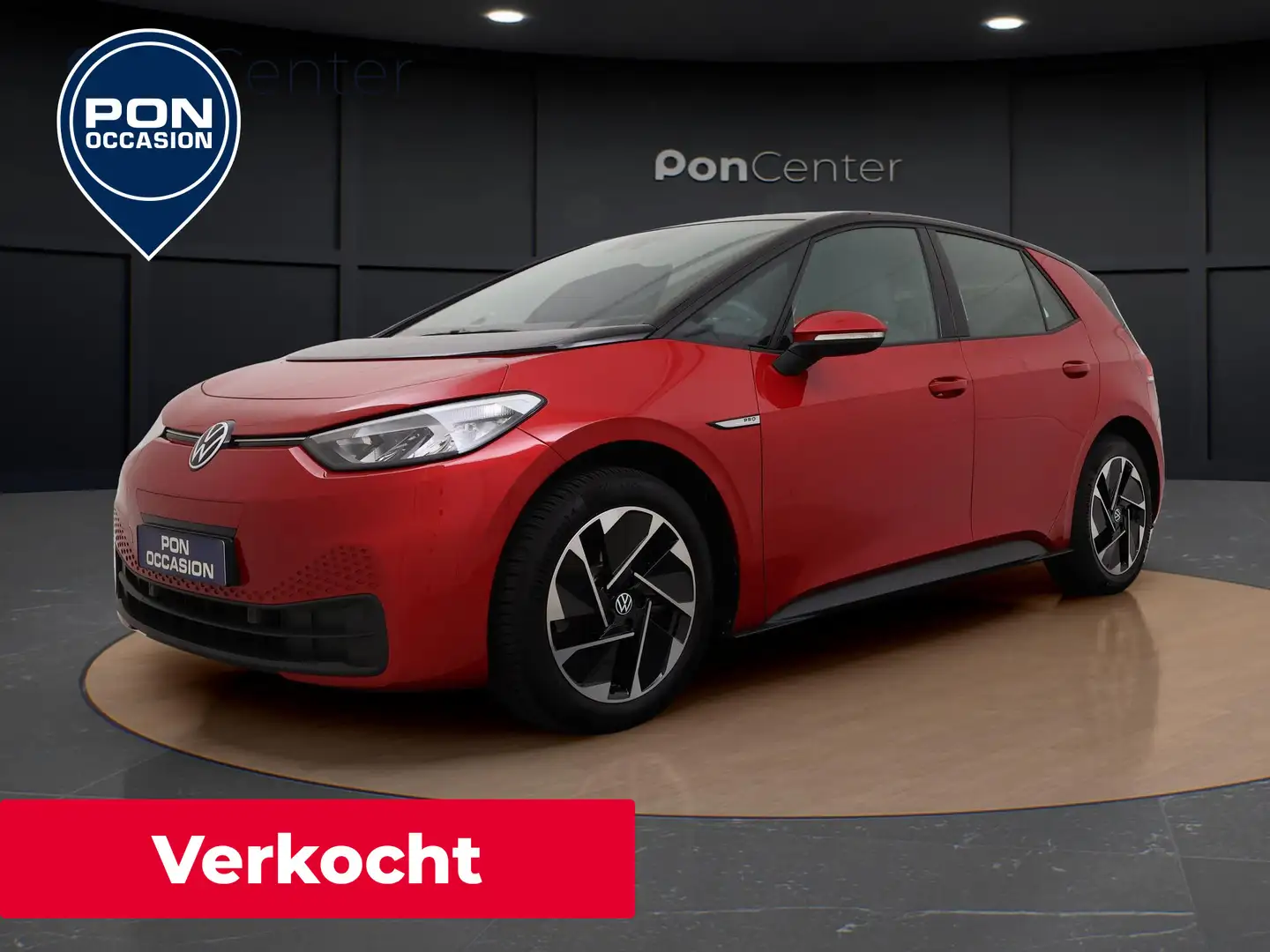 Volkswagen ID.3 204PK Pro 58 kWh | Navi via APP | Apple CarPlay | Rood - 1