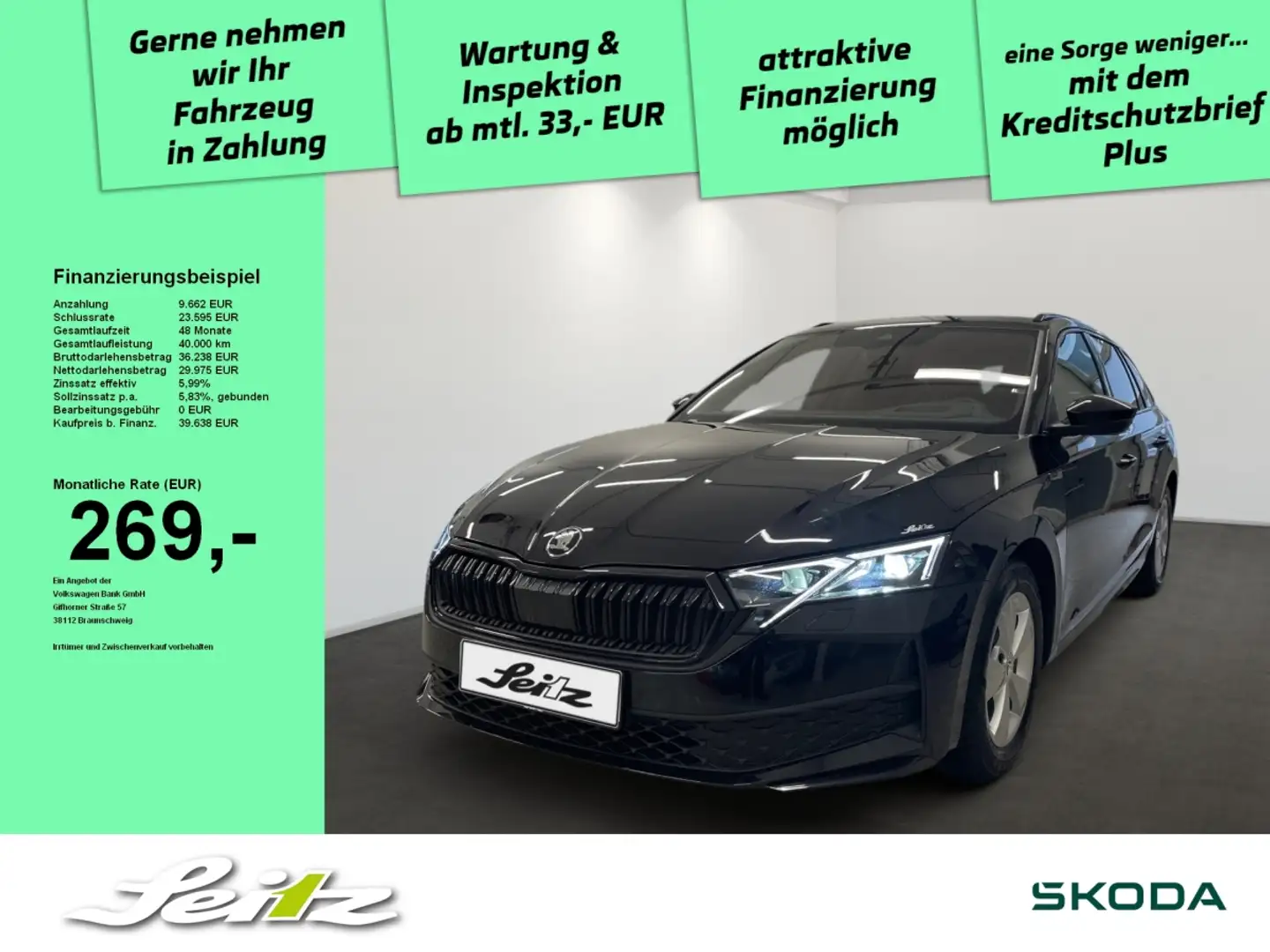 Skoda Octavia Combi 1.5 TSI Sportline *HEAD-UP*KAMERA*MATRIX* Schwarz - 1