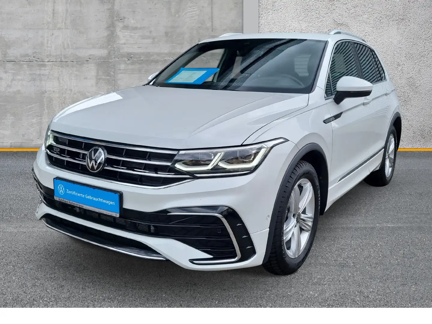 Volkswagen Tiguan 2.0 TDI DSG R-Line PANO HARMAN AHK 20" Weiß - 2