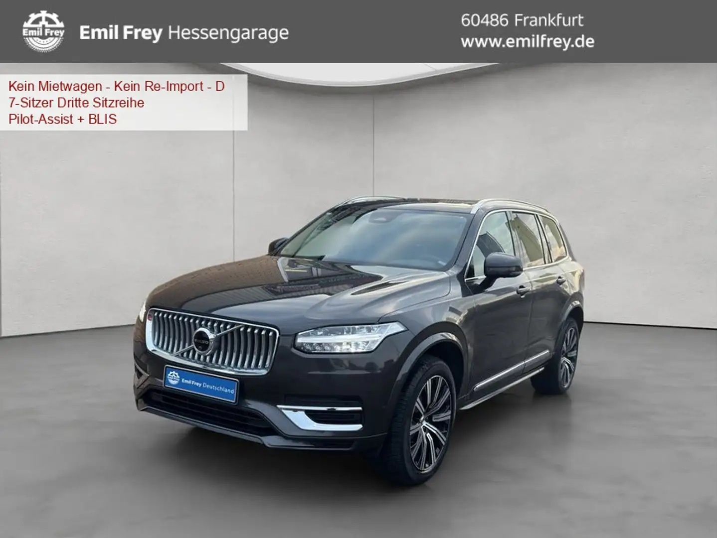 Volvo XC90 XC90 B5 AWD Plus-Bright 7S Glasd Standh 360° AHK Šedá - 1