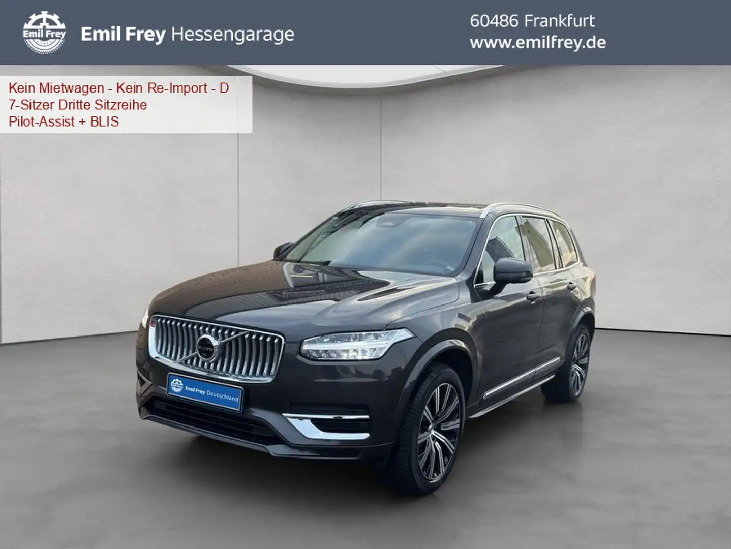 Volvo XC90 XC90 B5 AWD Plus-Bright 7S Glasd Standh 360° AHK Grau - 1