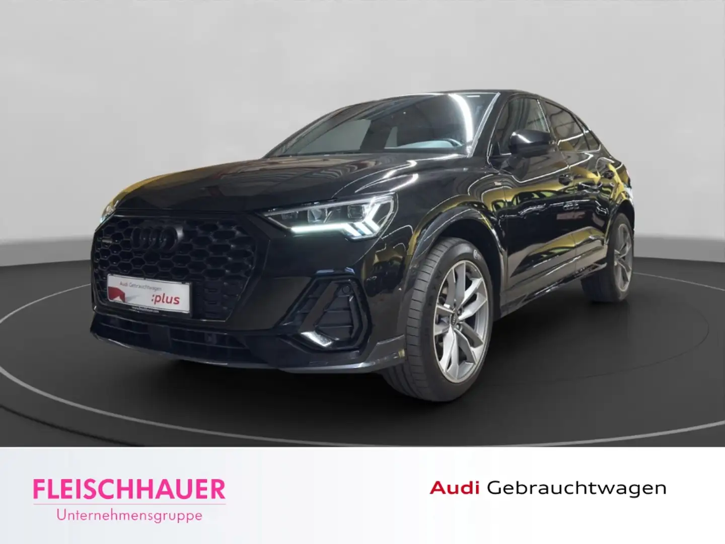 Audi Q3 Sportback 40 TDI quattro S line LED+AHK+ACC+RFK+NA Schwarz - 1