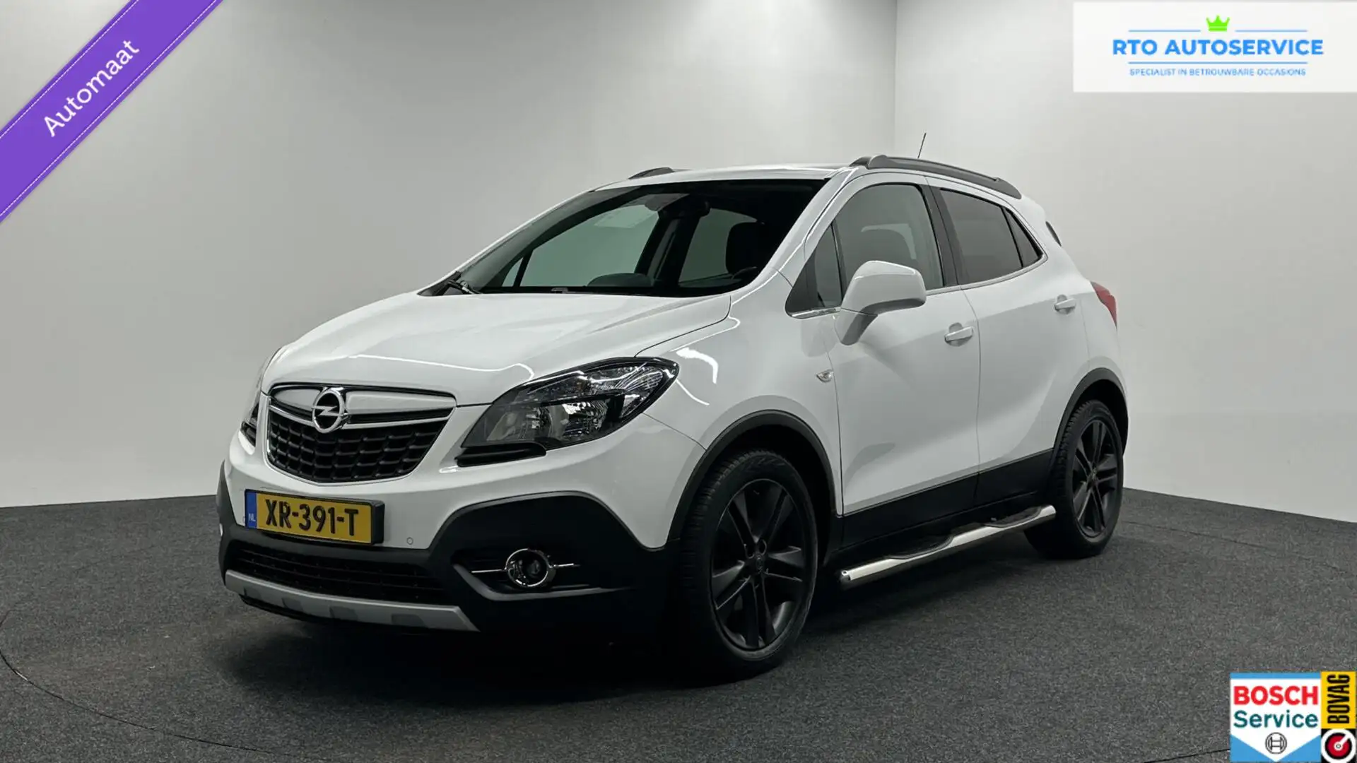 Opel Mokka 1.4 T Cosmo TREKHAAK NAVIGATIE ECC CRUISE LM. Wit - 1