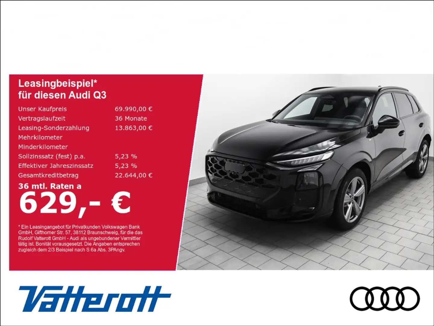 Audi Q3 TFSI SUV quattro DigMatrix TechPro ACC Schwarz - 1
