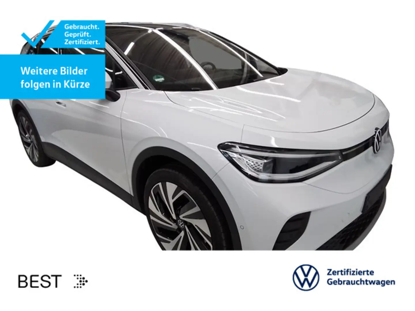 Volkswagen ID.4 Pro*WÄRMEPUMPE*AHK*KAMERA*21ZOLL*IQ.LIGHT*N Weiß - 1