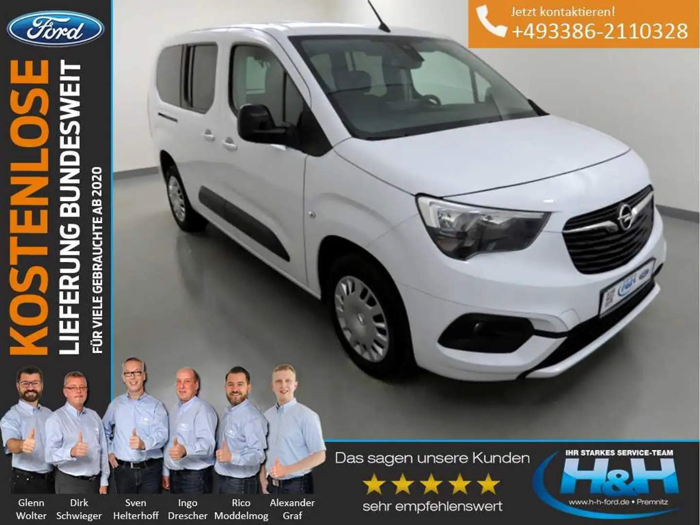 Opel Combo Life 1.5 D Elegance Kamera+PPS Blanco - 1