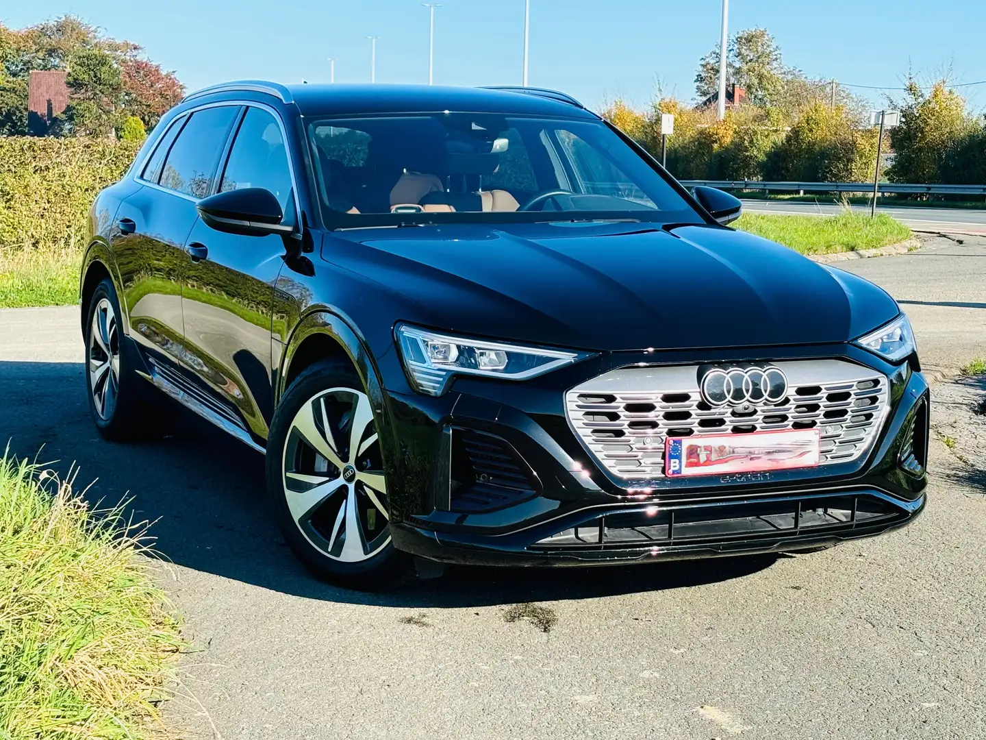 Audi Q8 e-tron 89 kWh 50 Quattro S line Zwart - 1