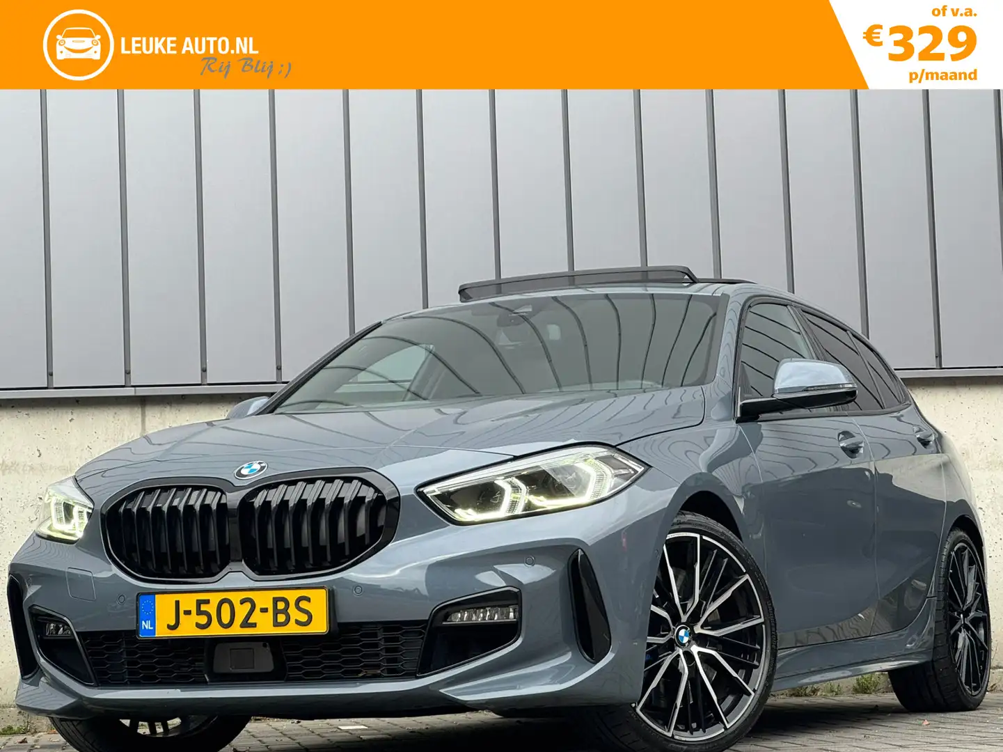 BMW 118 1-serie 118i 140PK Automaat M-Sport Shadow Pano He Grijs - 1