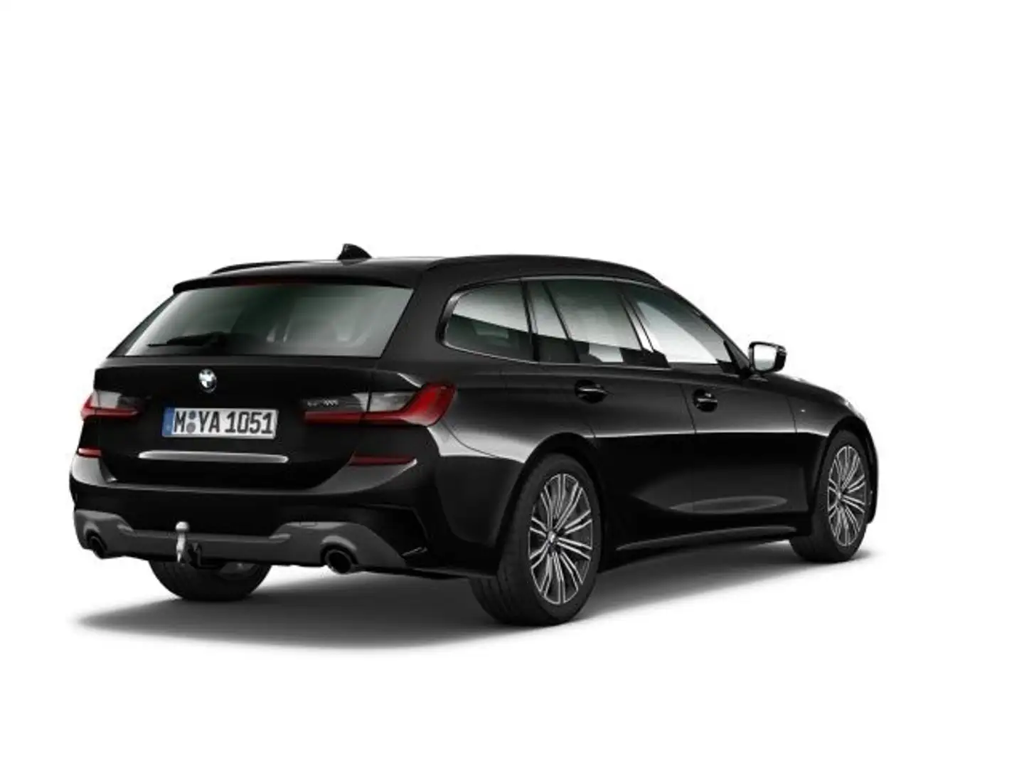 BMW 320 d xDrive Touring M Sport Schwarz - 2