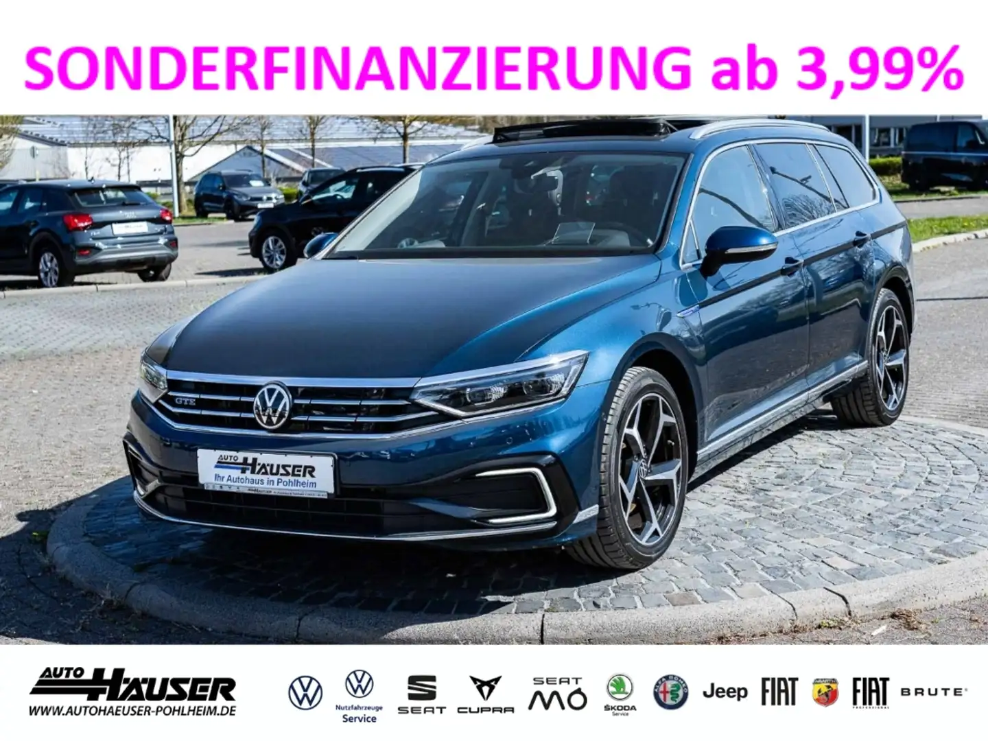 Volkswagen Passat Variant GTE 1.4 e-Hybrid DSG PANO AHK EL. HECKKL. HUD Blau - 1