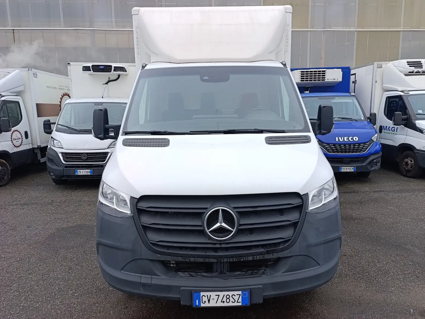 Mercedes-Benz Sprinter BOXATO CABINATO SPONDA PEDANA 415 Blanc - 1