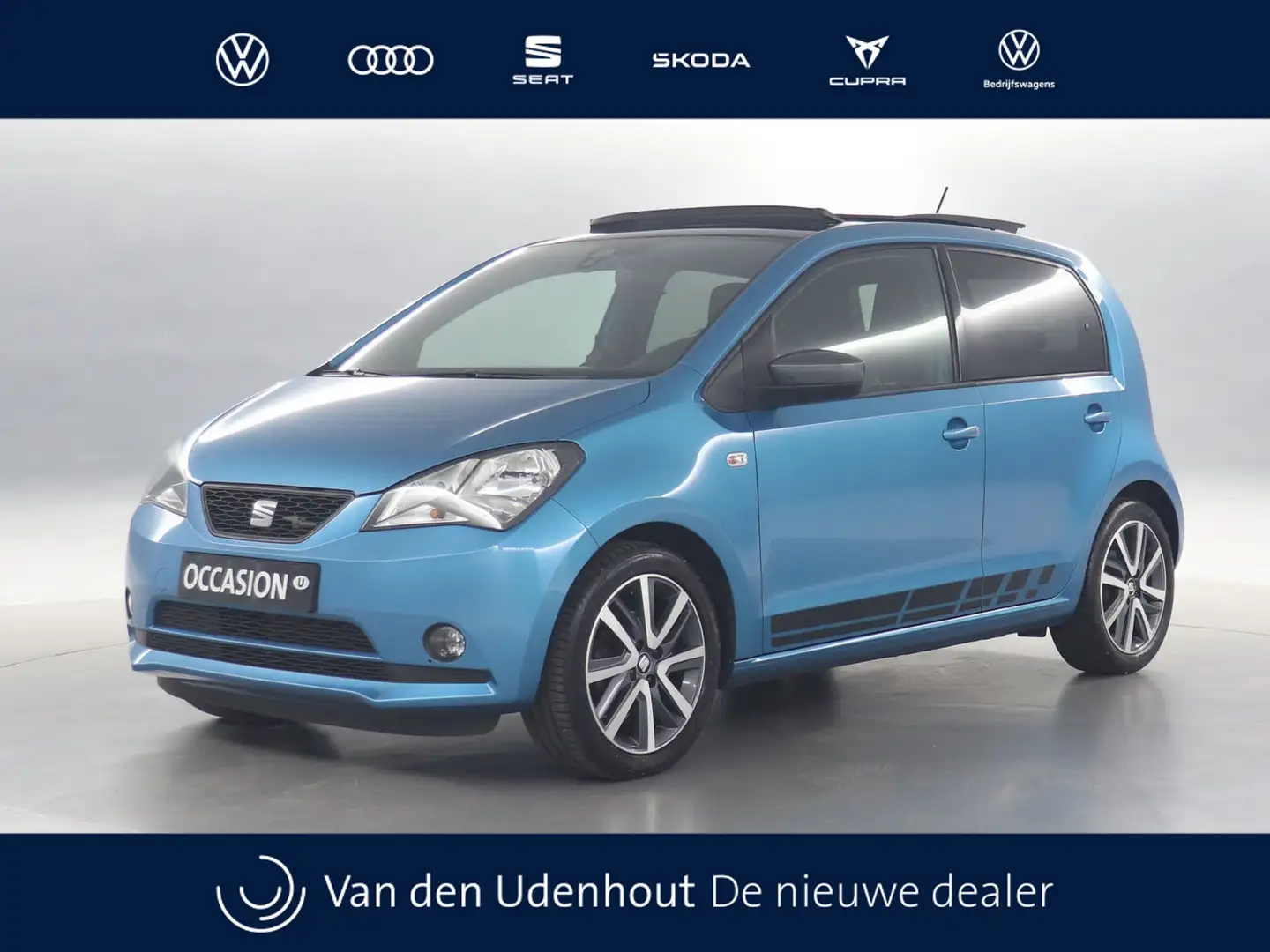 SEAT Mii 1.0 FR 60pk Connect / Panoramadak / Cruise Control Blauw - 1