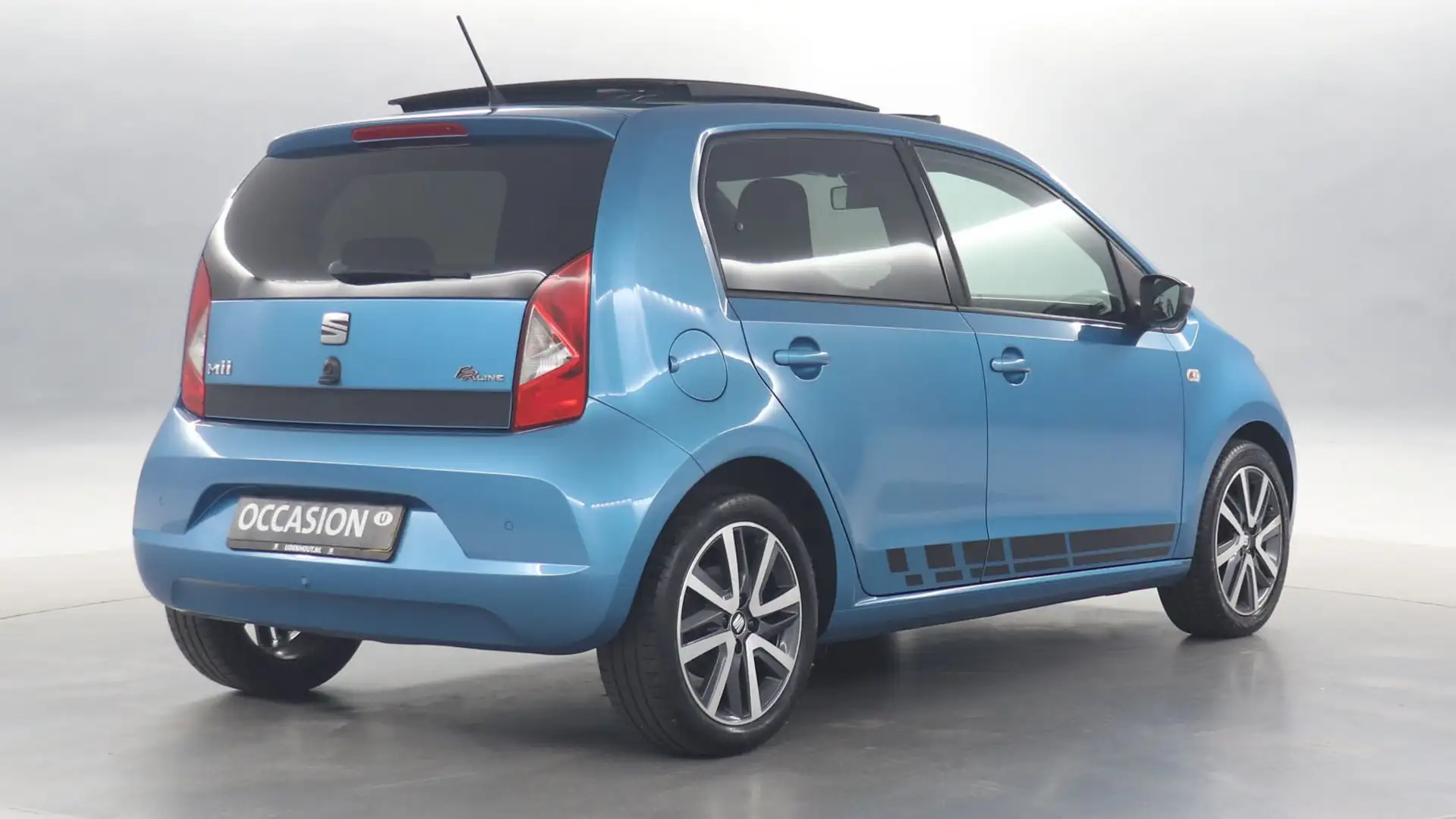SEAT Mii 1.0 FR 60pk Connect / Panoramadak / Cruise Control Blauw - 2