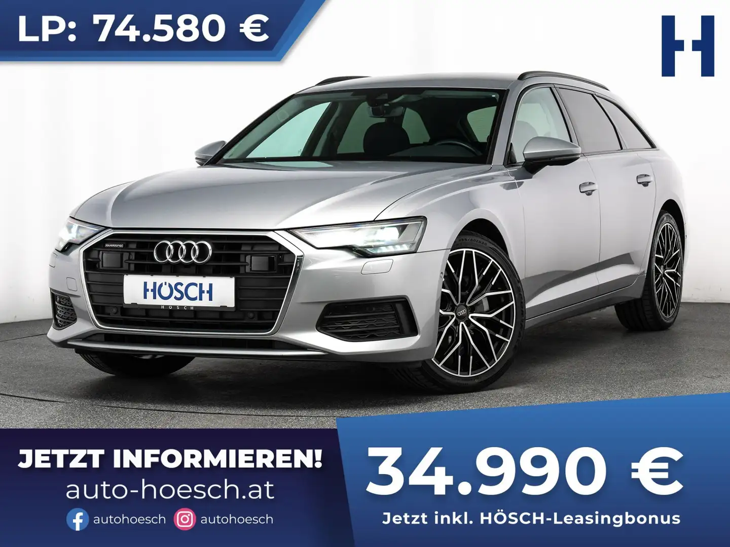Audi A6 Avant 40 TDI quattro B&O ASSISTENZ TOP-ANGEBOT Silber - 1