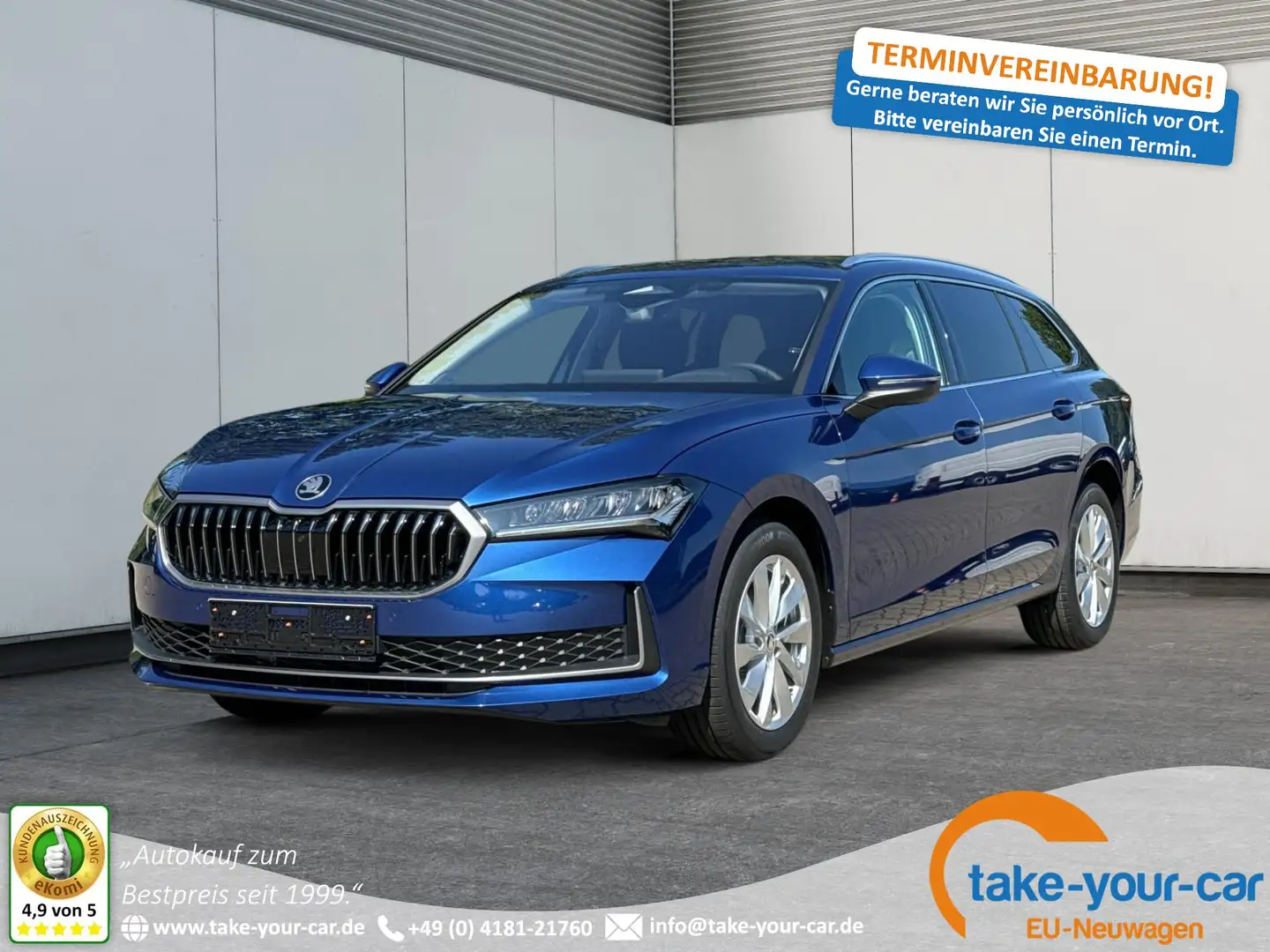 Skoda Superb Combi Selection DSG+AHK+NAVI+EL. HECKKL.+KESSY+... Blau - 1