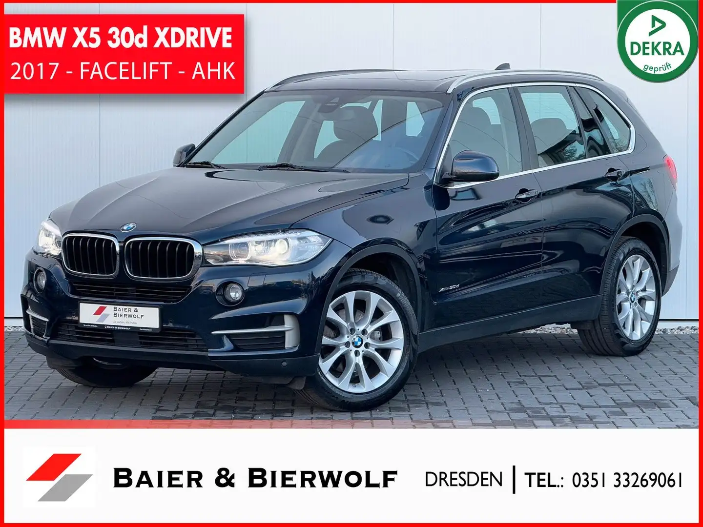 BMW X5 xDrive30d PANO AHK RFK DRIV.ASS.PLUS FACEL. Blau - 1