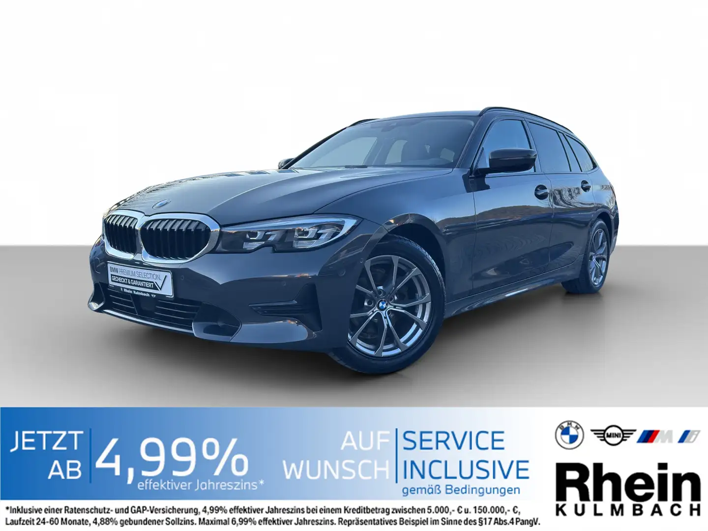 BMW 318 d Touring Sport Line Navi LED Hifi ACC Parkas Grau - 1