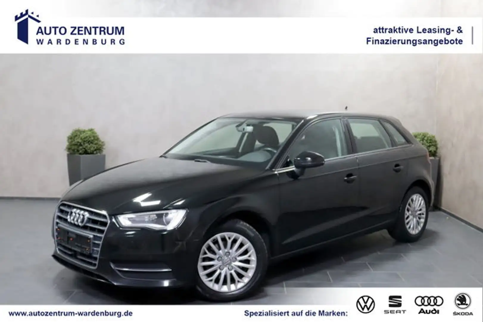 Audi A3 Sportback Attraction Aut. AHK XENON ACC NAVI Schwarz - 1