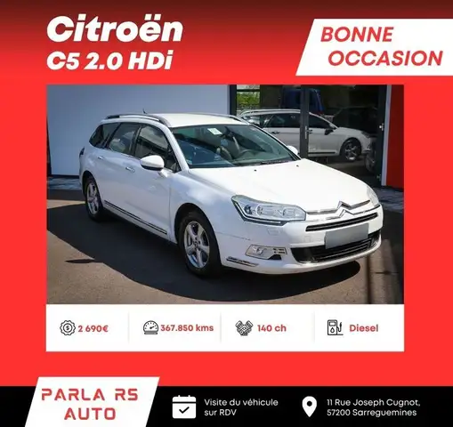 Citroen C5 Citroën 2.0 HDi Exclusive break 140ch 1ère main