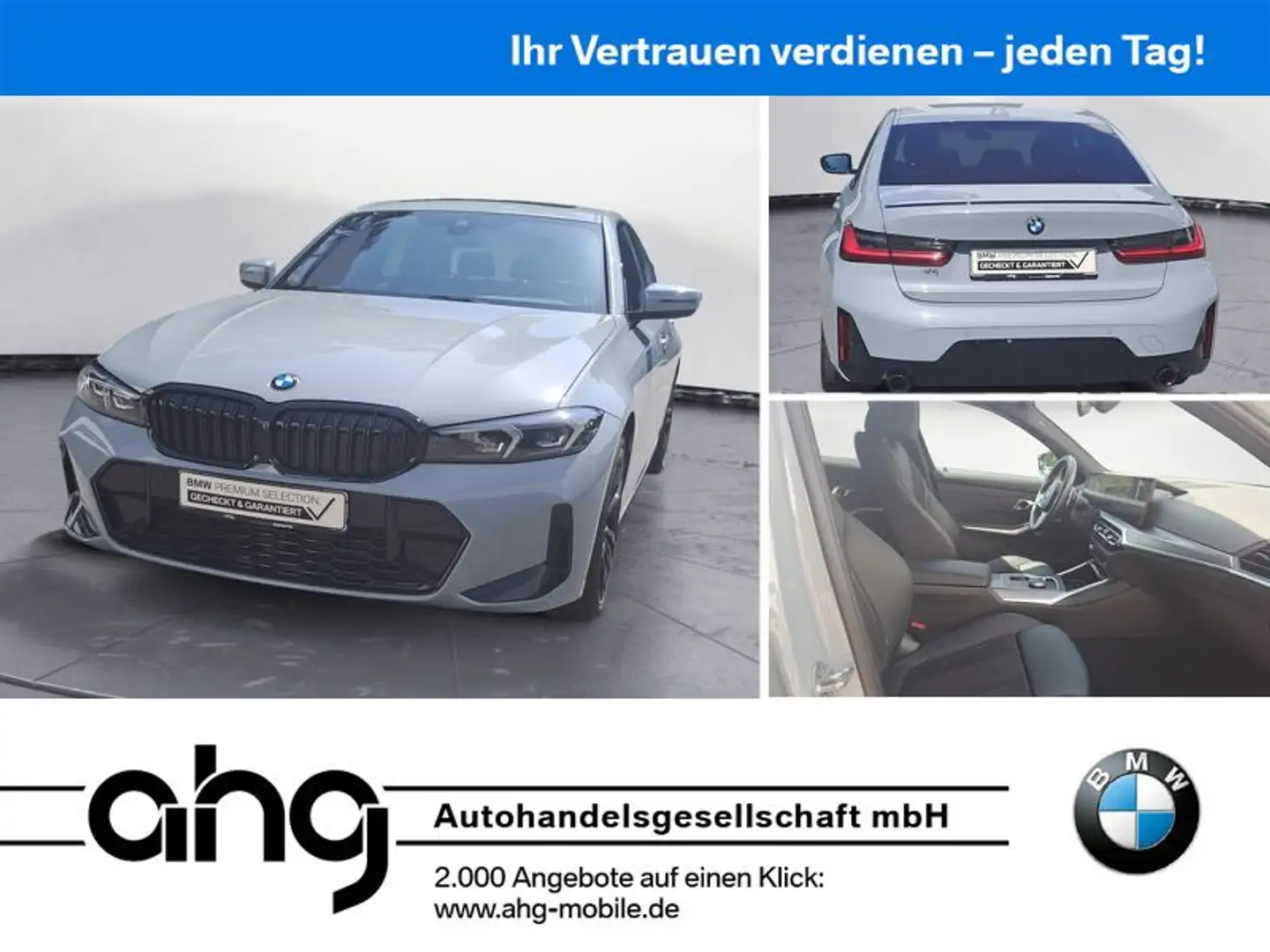 BMW 318 i Automatik M Sportpaket Klimaaut. AHK Glasda Gris - 1