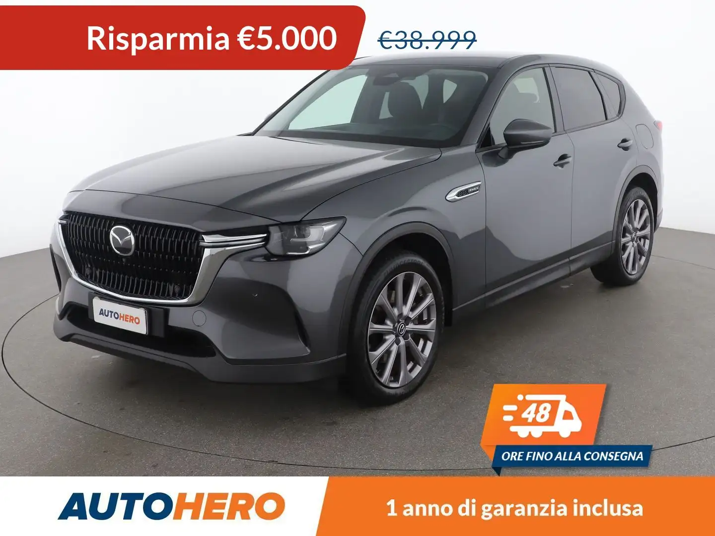 Mazda CX-60 2.5 e-Skyactiv Plug-in Hybrid Exclusive-Line AWD Gri - 1
