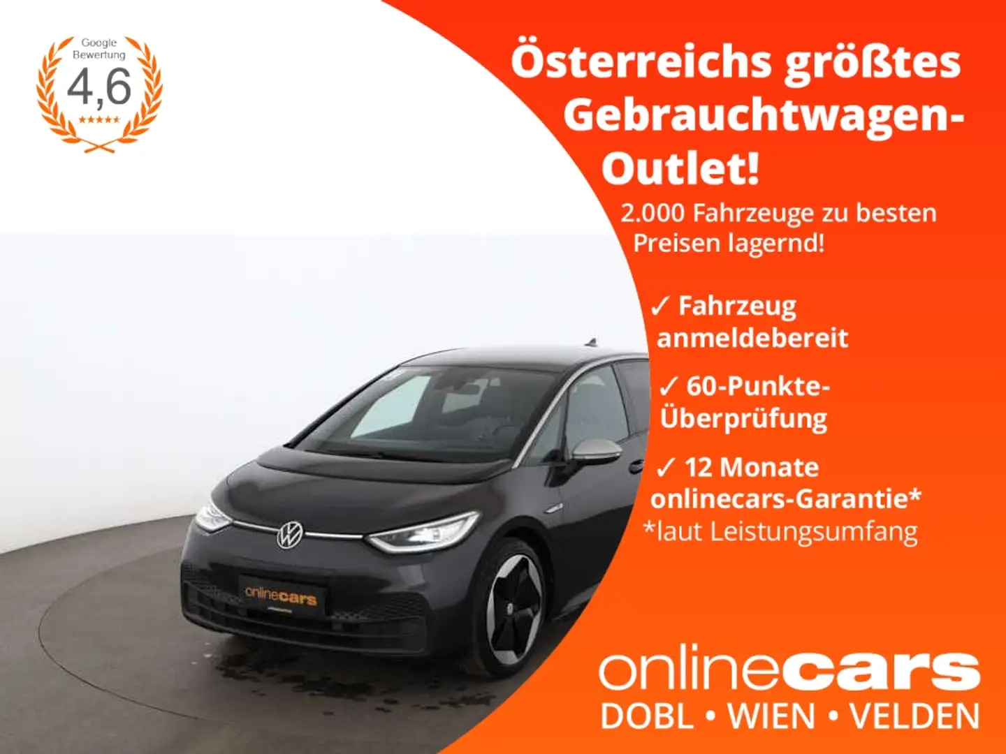 Volkswagen ID.3 Pro 1st Max 58 kWh Aut MATRIX HEAD-UP SKY Grau - 1
