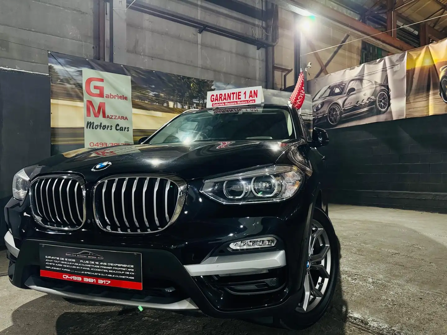 BMW X3 2.0dA sDrive - GPS - Cuir - LED - Sport - Att rem Schwarz - 1