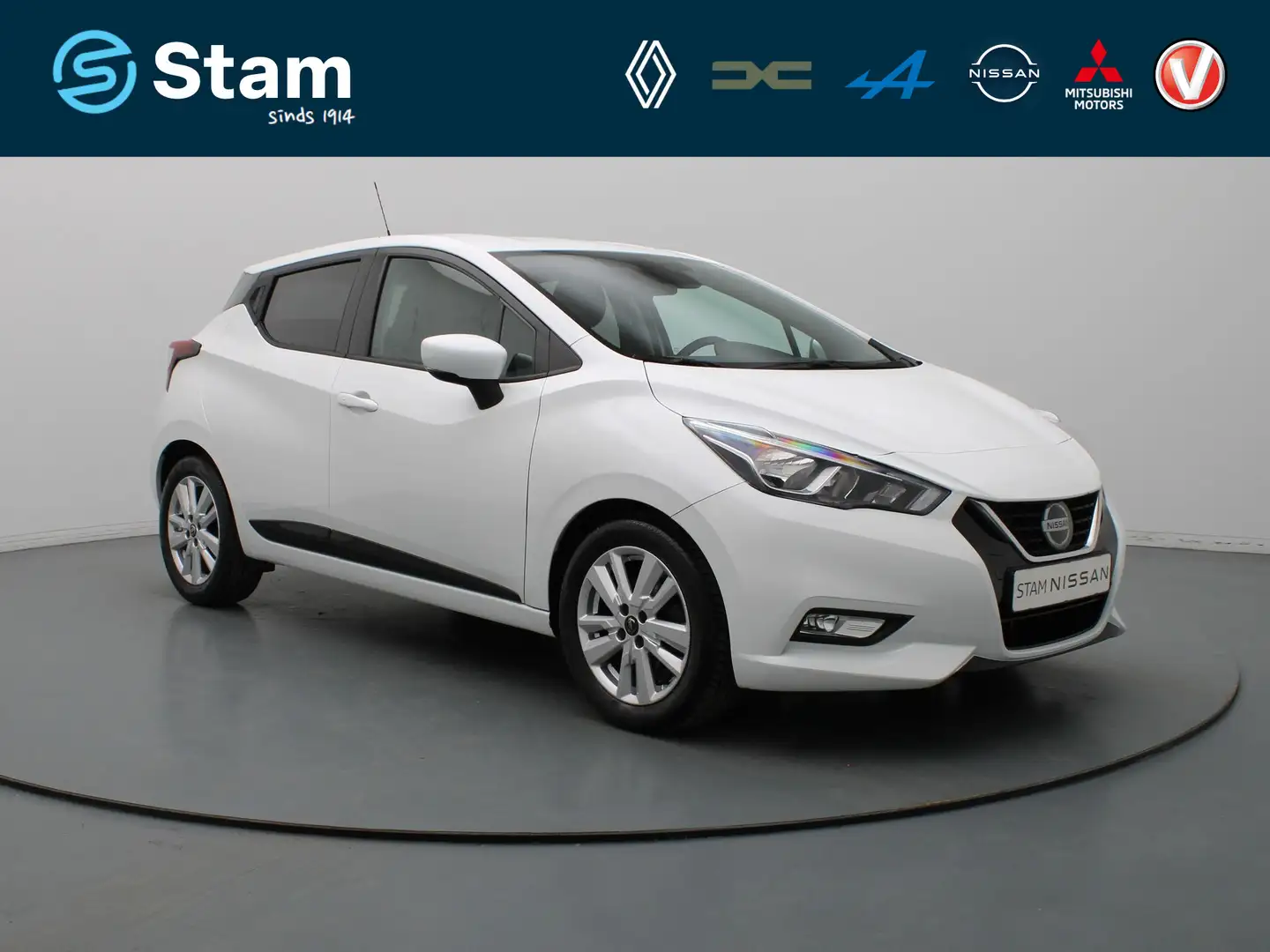 Nissan Micra 1.0 IG-T Tekna Airco | Cruise | Navi | Parkeersens Weiß - 1