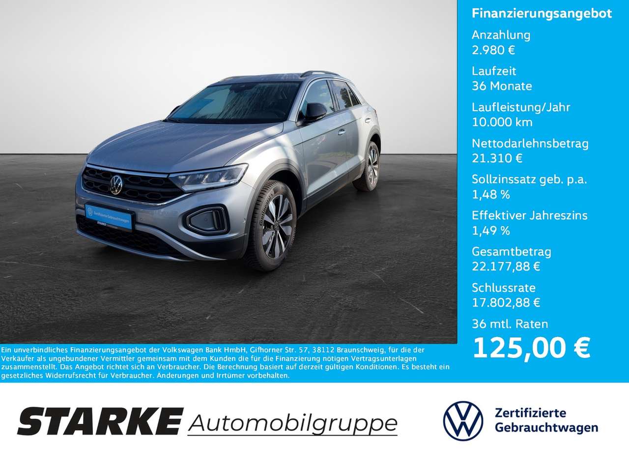 Volkswagen T-Roc 2025 — 1.0 TSI Goal