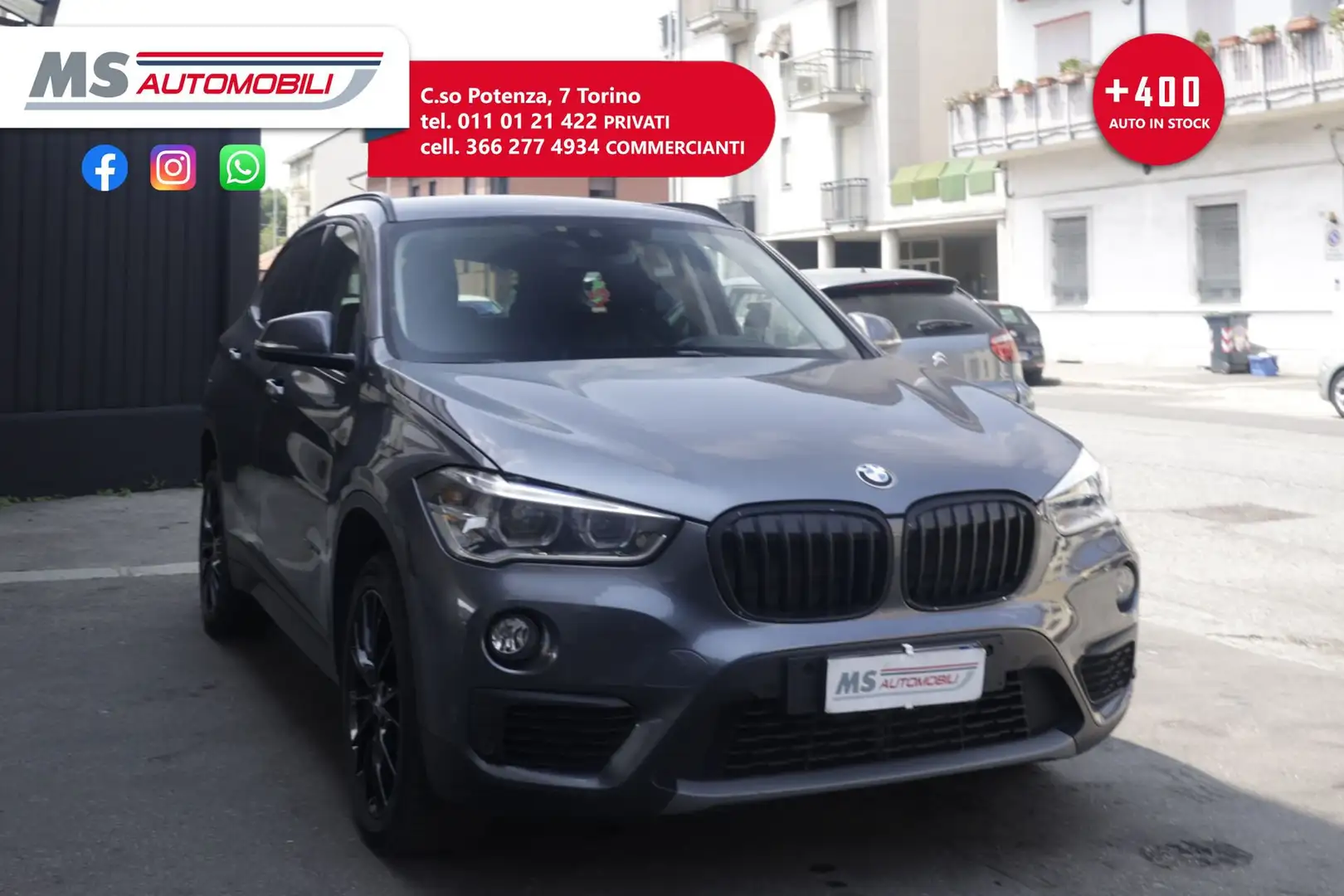BMW X1 BMW X1 sDrive18d Msport 110KW ANNO 2018 Grau - 1