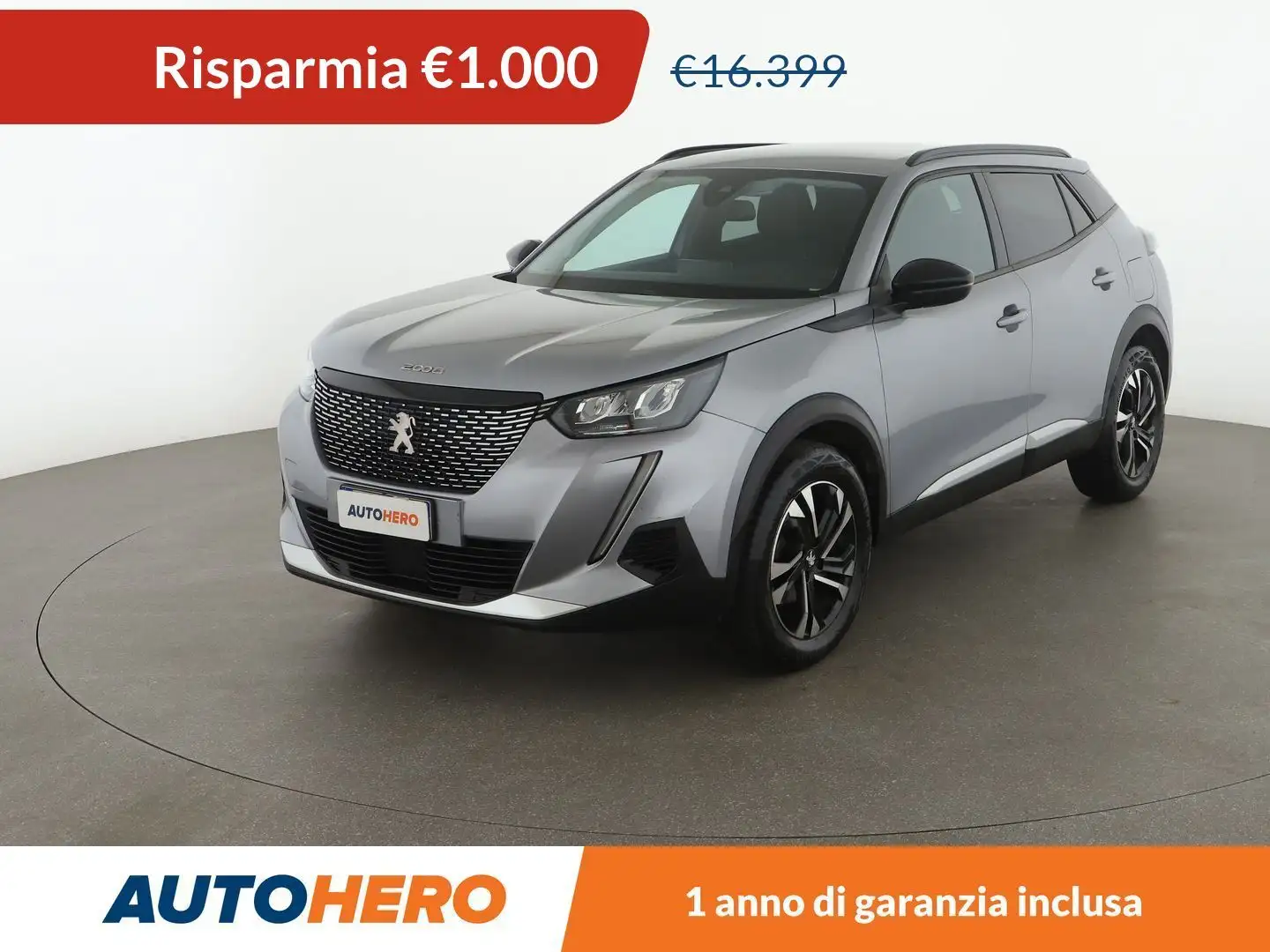 Peugeot 2008 1.2 PureTech Allure Pack 100 CV Grigio - 1