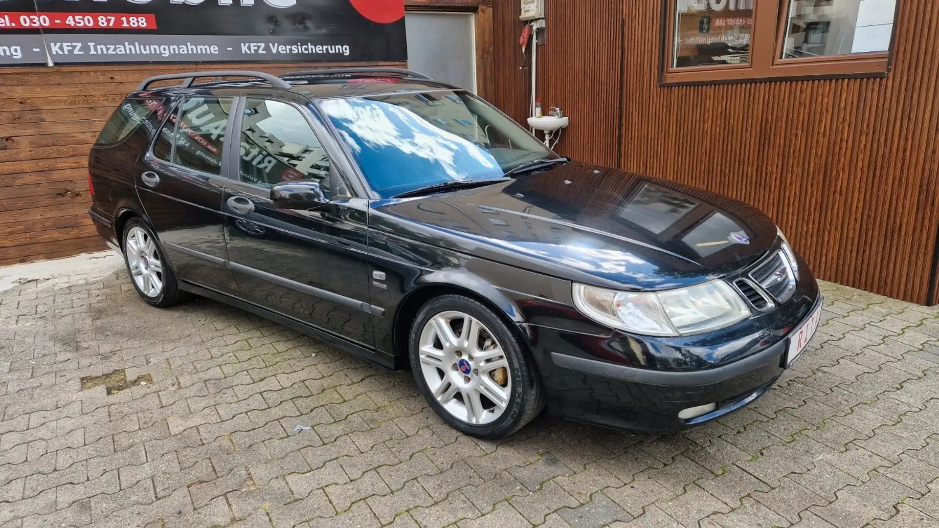 Saab 9-5 2.0t Kombi, SHZ, PDC Zwart - 2