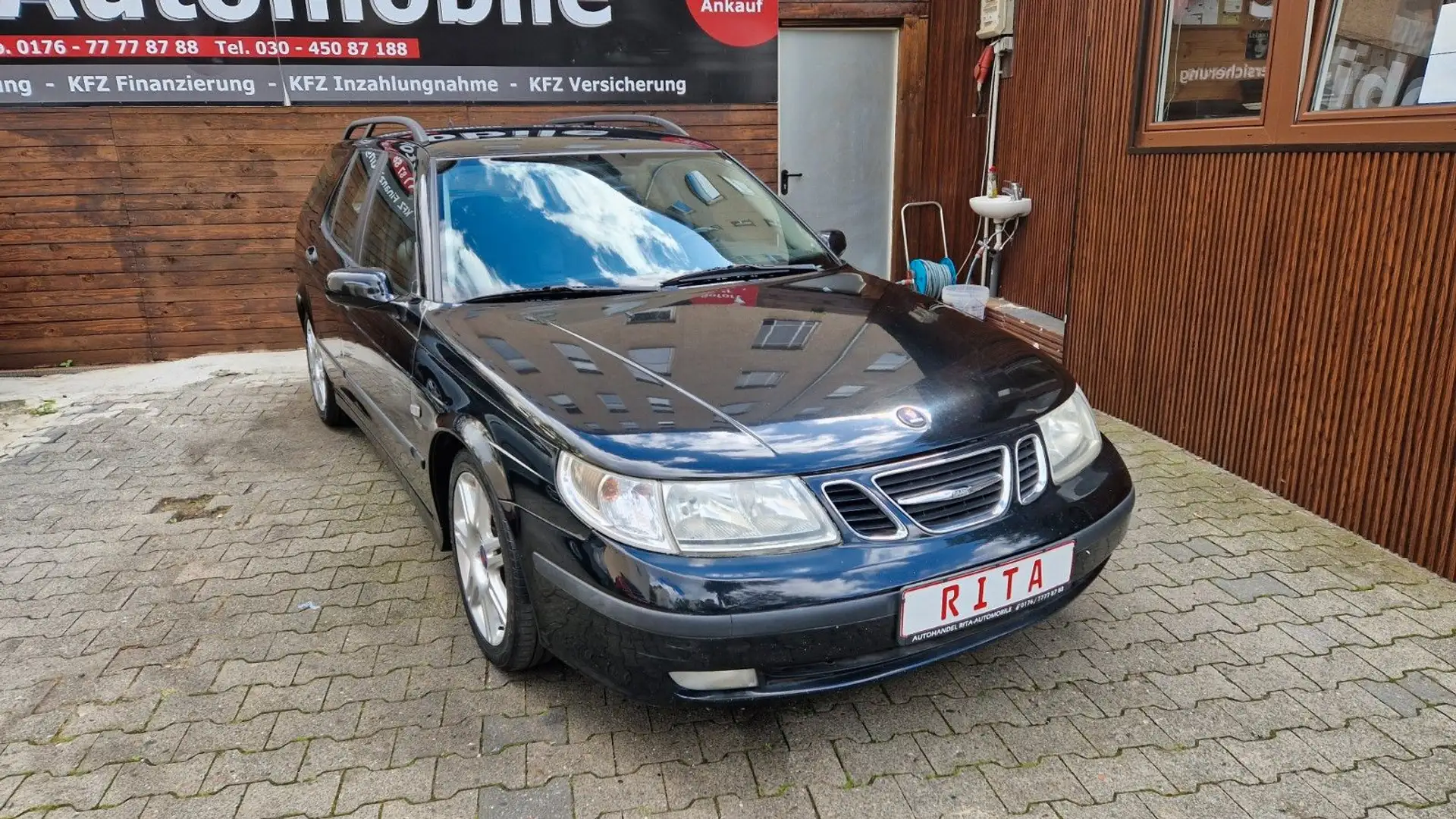Saab 9-5 2.0t Kombi, SHZ, PDC Zwart - 1