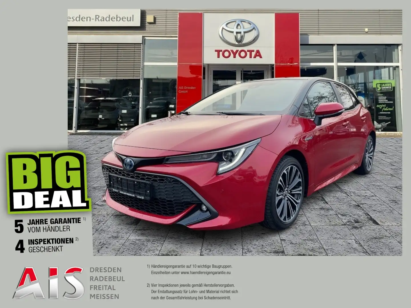 Toyota Corolla 1.8 Hybrid Club ACC*EinparkAssist*Totwink Rosso - 1
