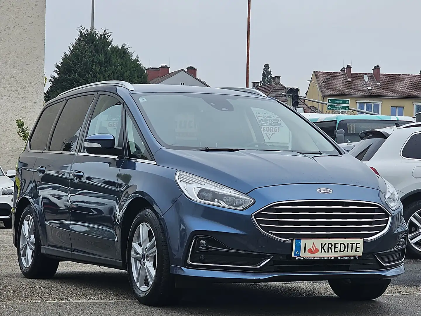 Ford Galaxy 2,0 EcoBlue SCR Titanium Aut.7-Sitze 1-Hand All... Blau - 1