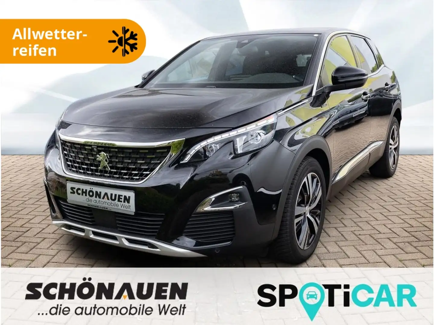 Peugeot 3008 GT-LINE BlueHDi 1.5 +ALLW+AUT+RFK+SHZ+NAVI+ Zwart - 1