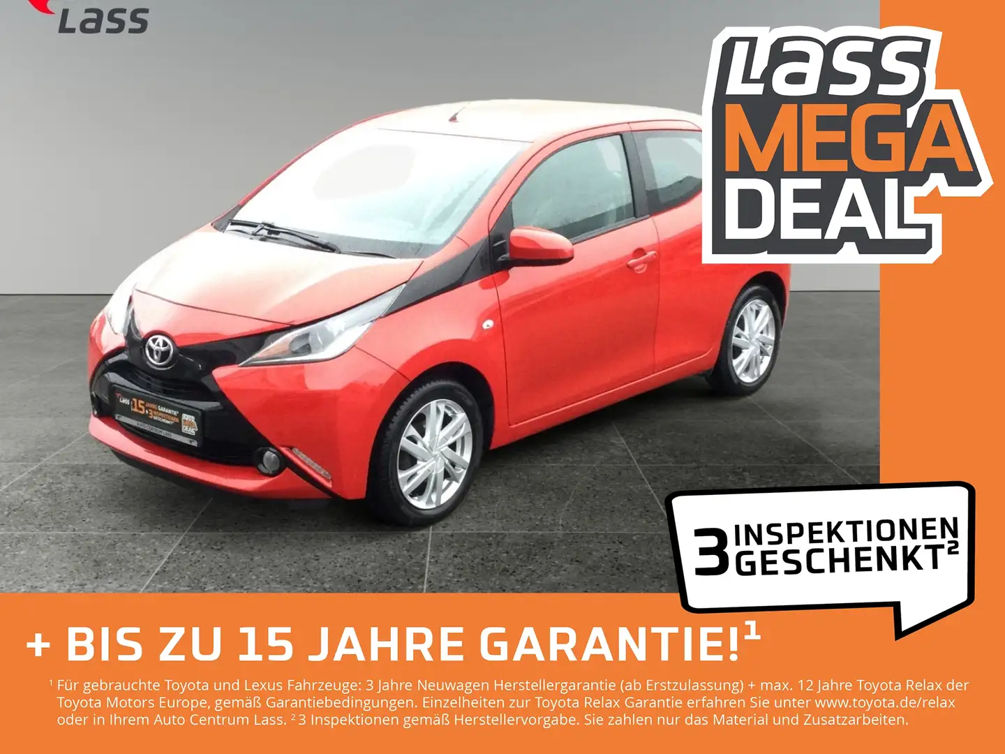 Toyota Aygo 1.0 x-play touch +Klima+Kamera+Bluetooth+ Rot - 1