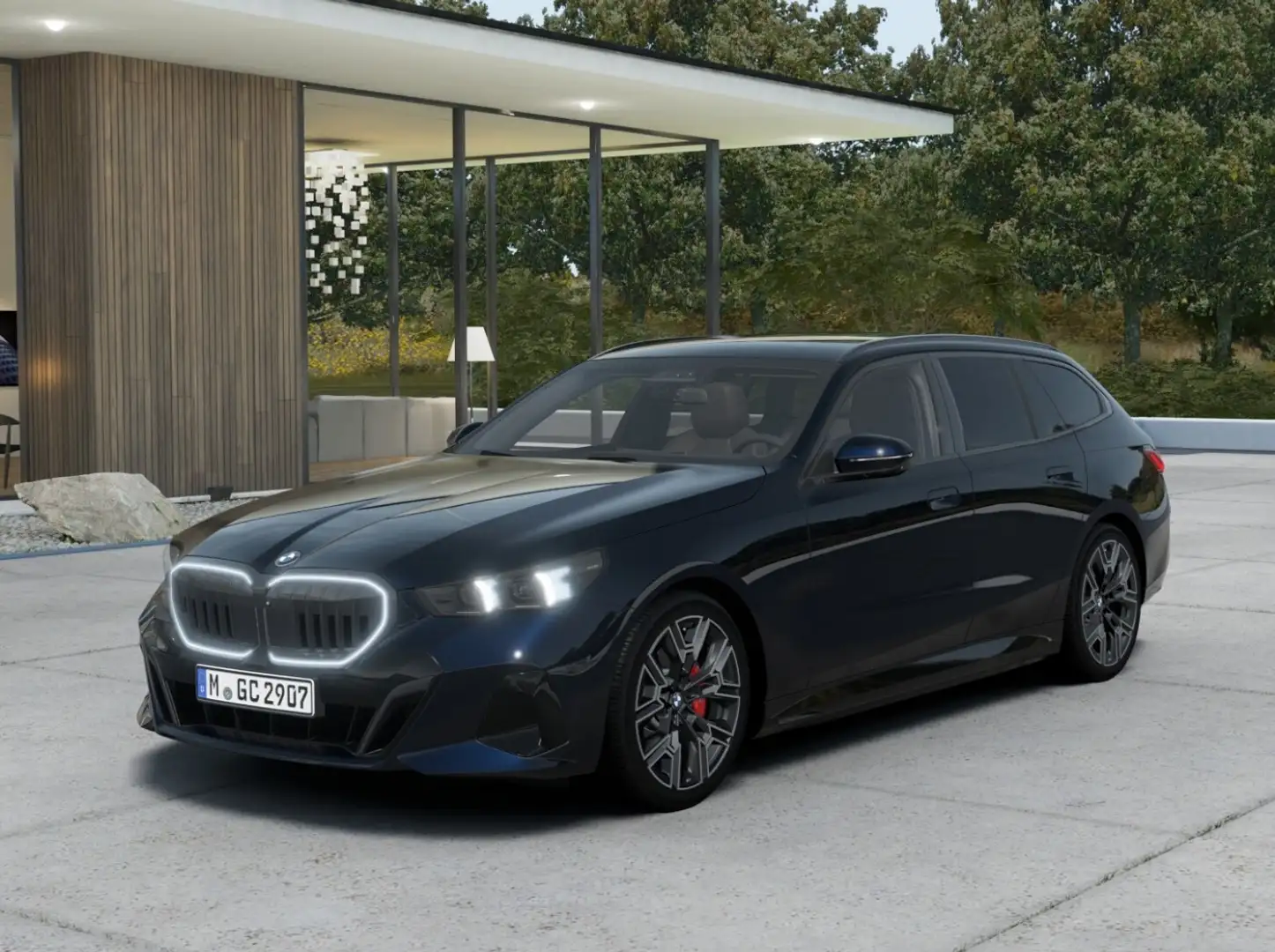 BMW 520 d Touring M-Sportpaket-Pro AHK/Panorama/ACC Schwarz - 2