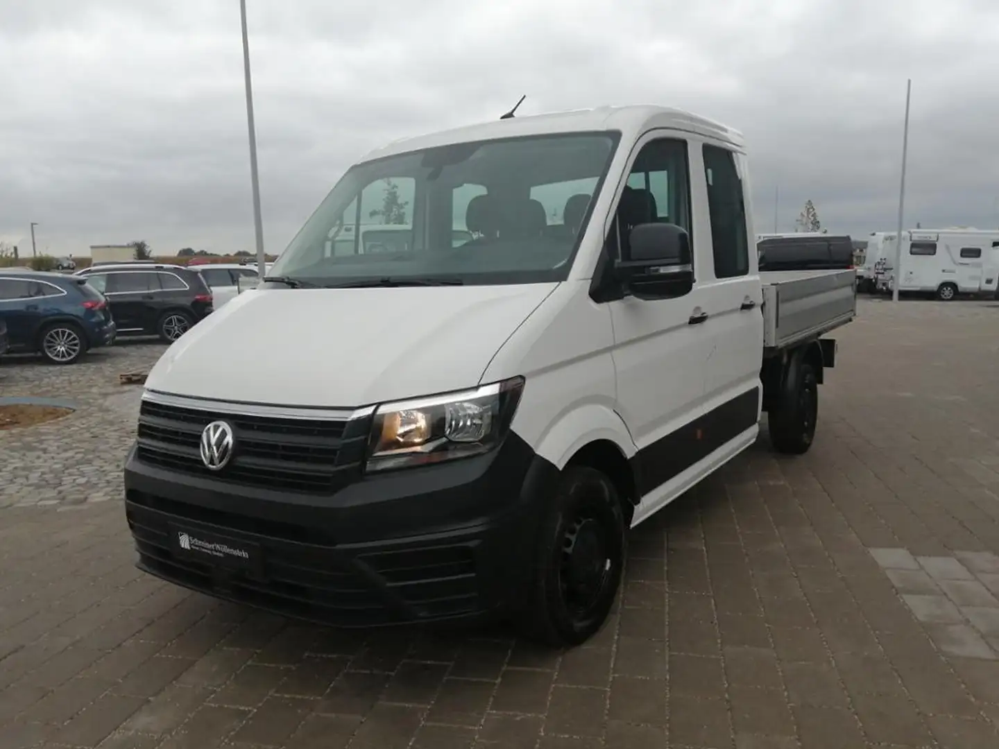 Volkswagen Crafter 35 DoKa Pritsche L3 *Klima*AHK*6-Sitzer* Weiß - 2