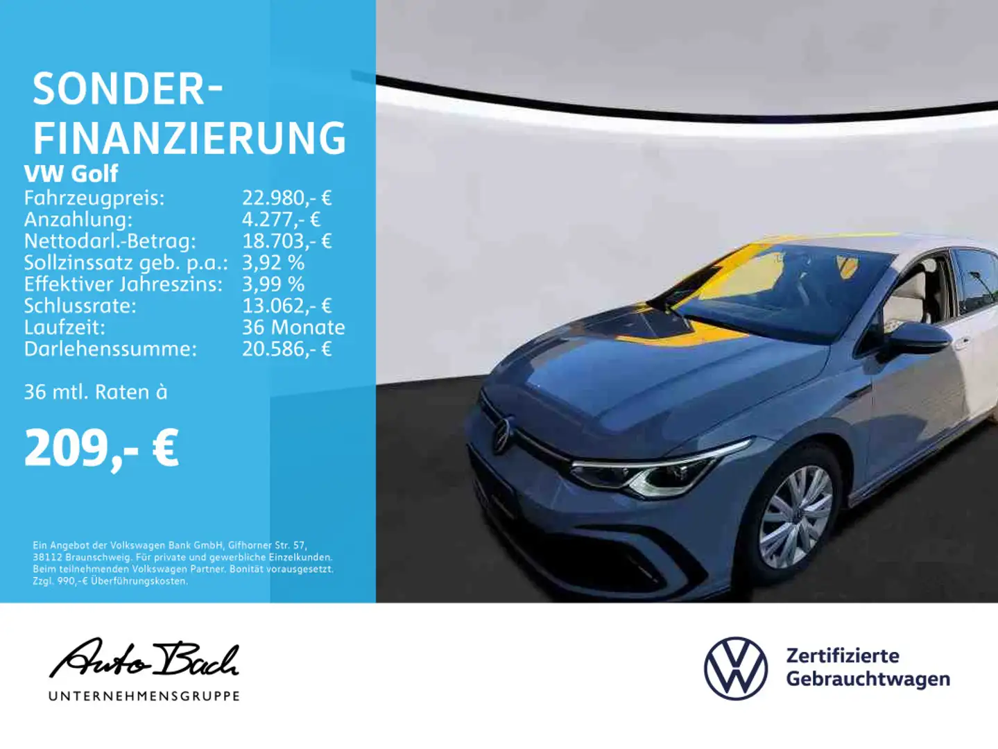 Volkswagen Golf VIII 1.5 TSI "R-Line" Navi LED Digital Cock Grijs - 1