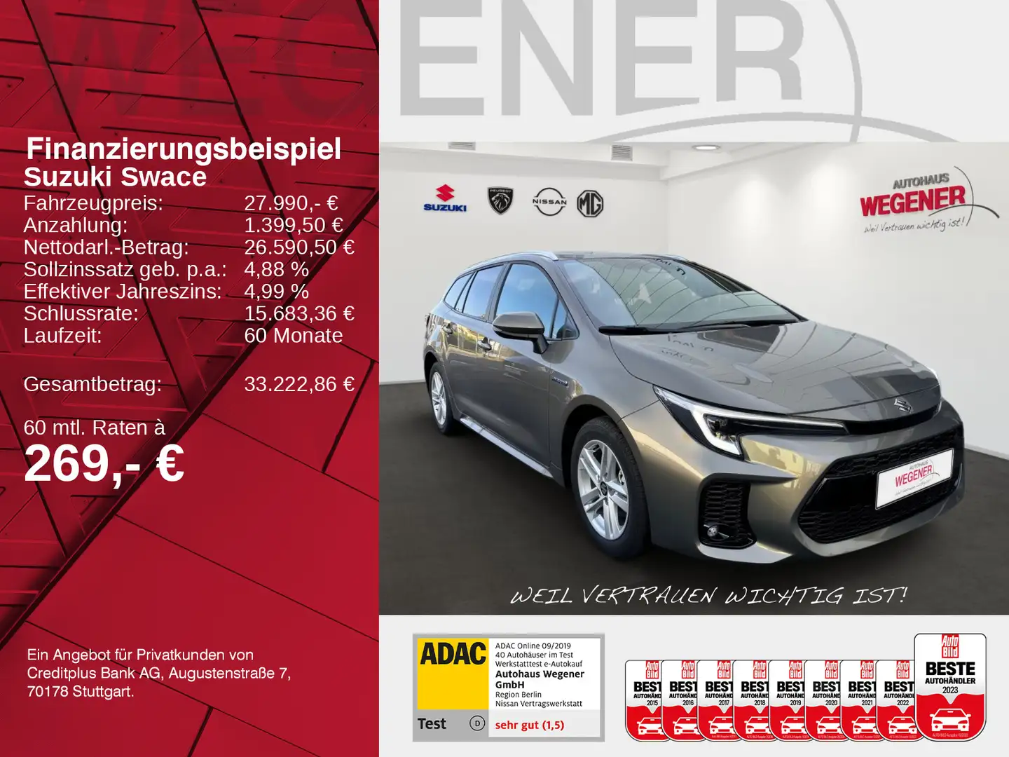 Suzuki Swace SWACE Comfort+ CVT Hybrid Braun - 2