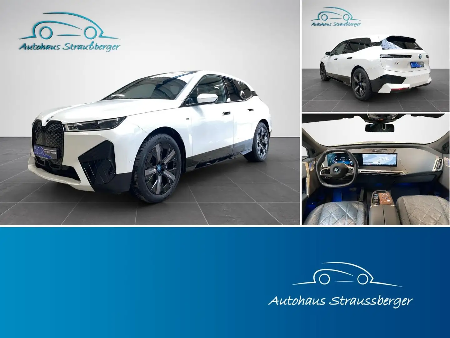 BMW iX M60 AHK ACC PANO 360° HUD  B&W SHZvr&hi LASER Weiß - 1