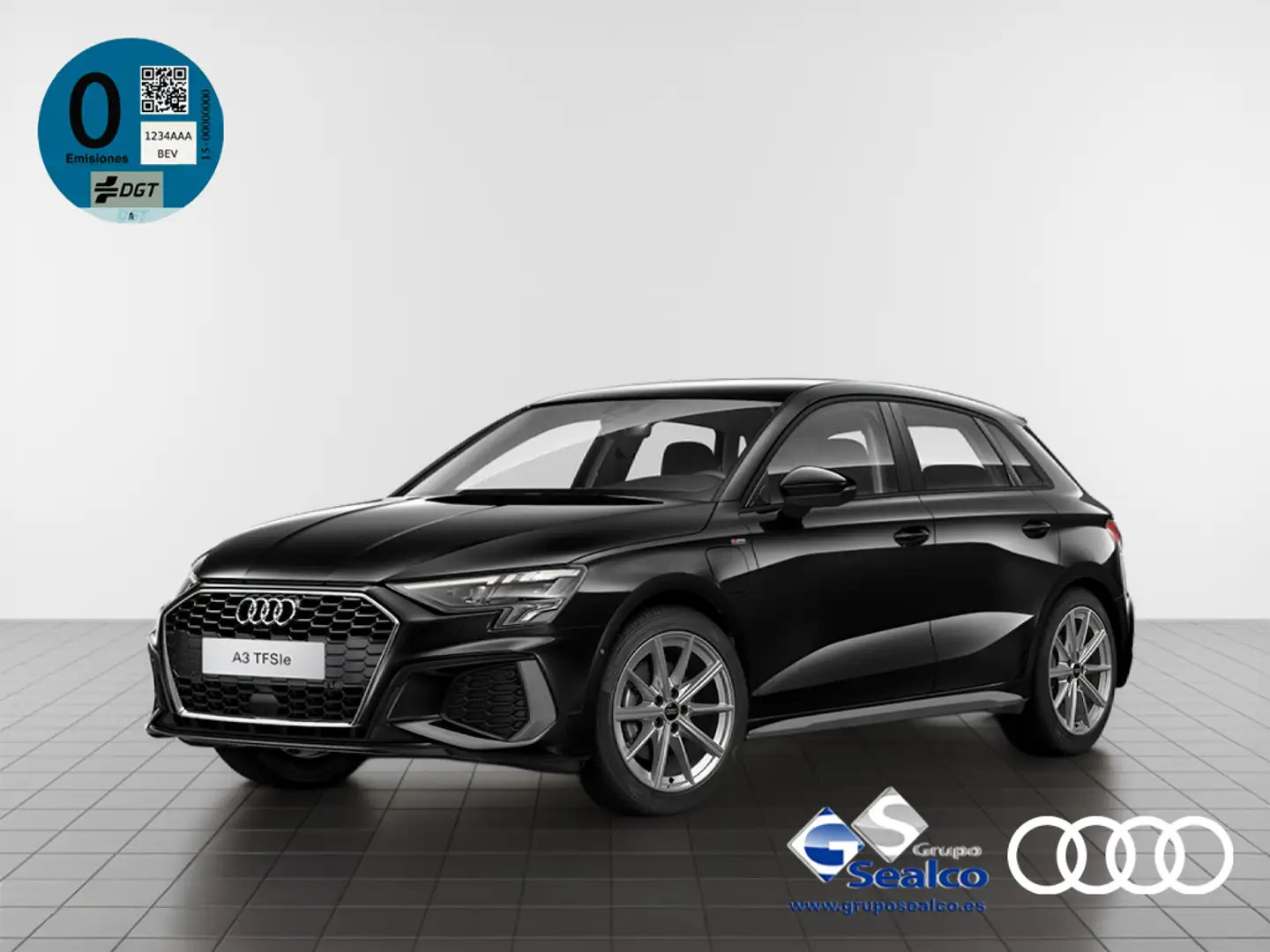 Audi A3 Sportback 40 TFSIe S line S tronic Noir - 1