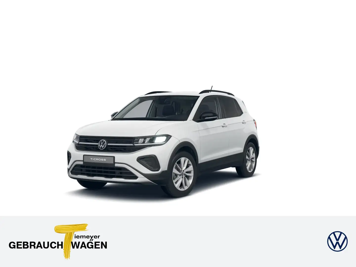 Volkswagen T-Cross 1.0 TSI GOAL LED NAVI ACC ASSIST Weiß - 1